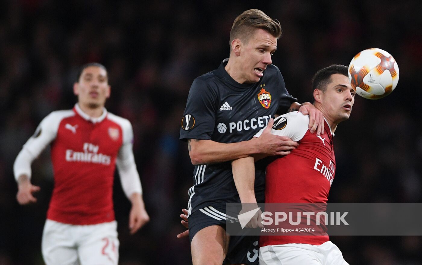 Football. UEFA Europa League. Arsenal vs CSKA