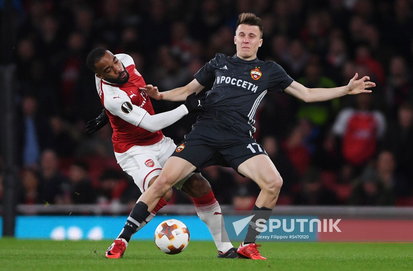 Football. UEFA Europa League. Arsenal vs CSKA