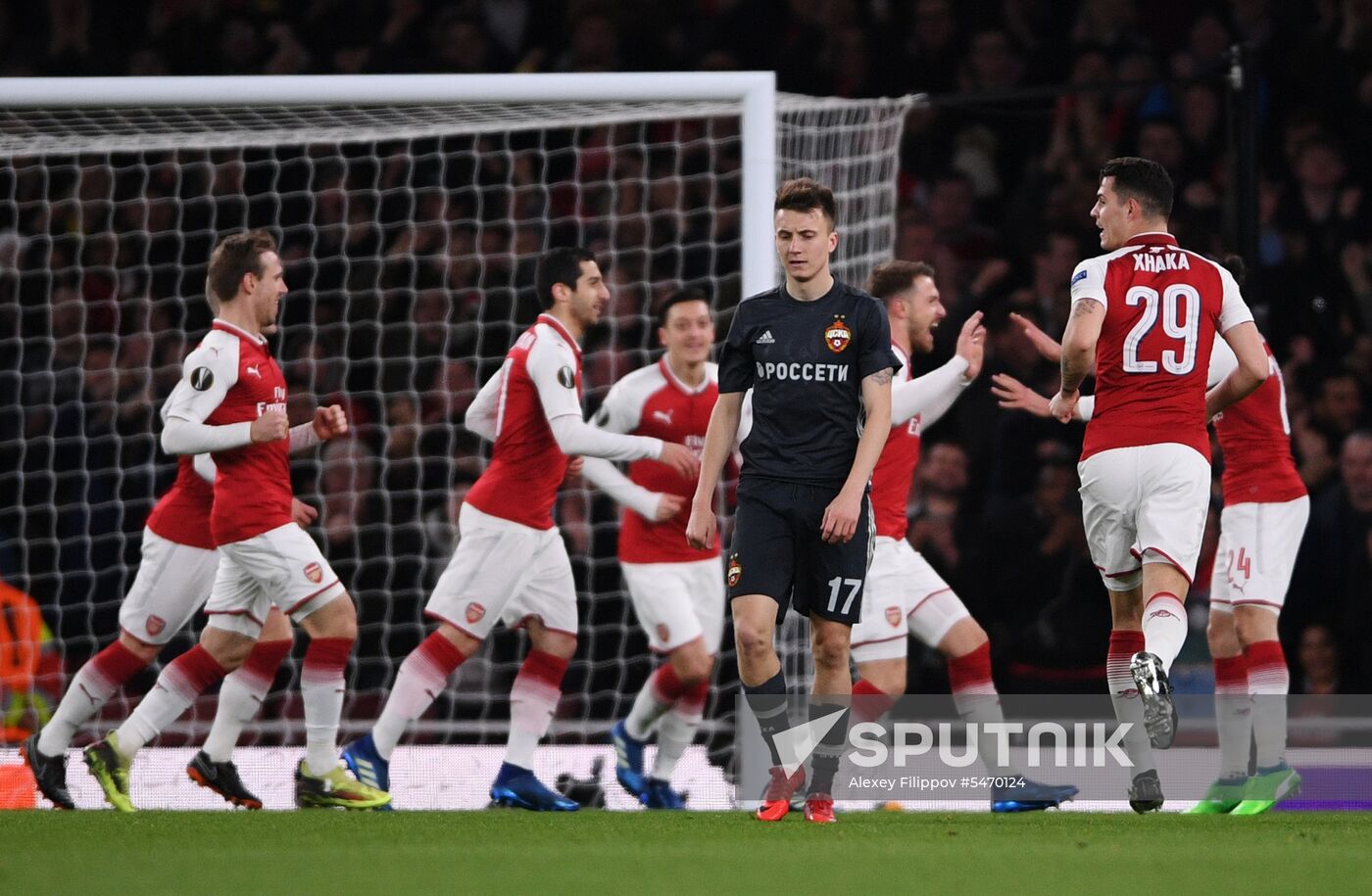 Football. UEFA Europa League. Arsenal vs CSKA