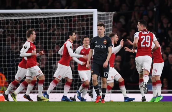 Football. UEFA Europa League. Arsenal vs CSKA
