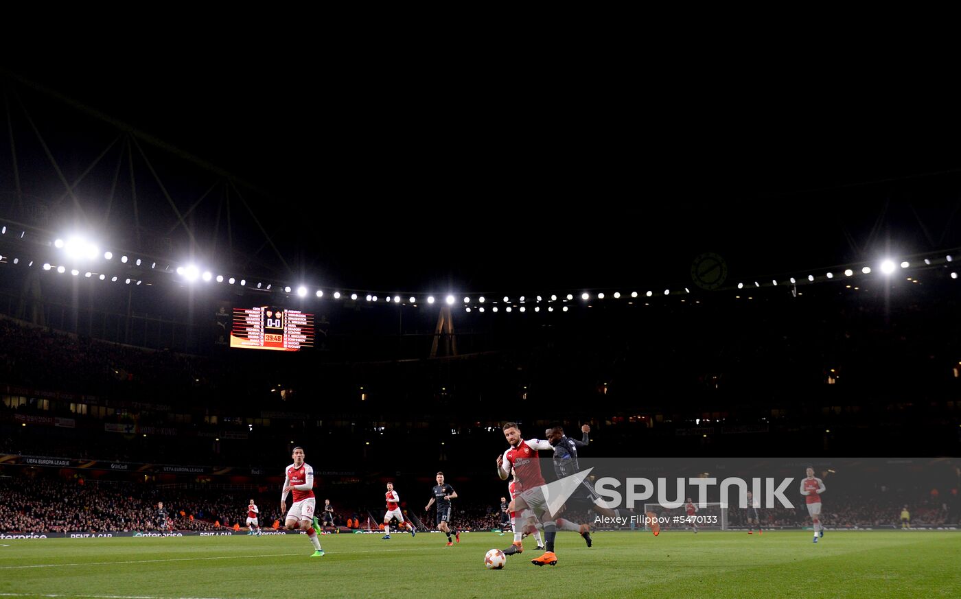 Football. UEFA Europa League. Arsenal vs CSKA