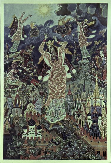 Miniature lacquer painting