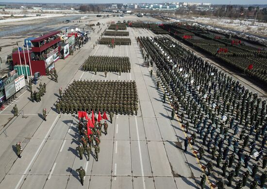 Rehearsal of Victory Day Military Parade