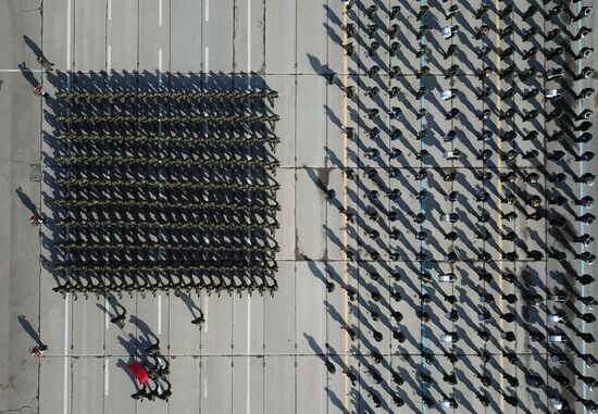 Rehearsal of Victory Day Military Parade