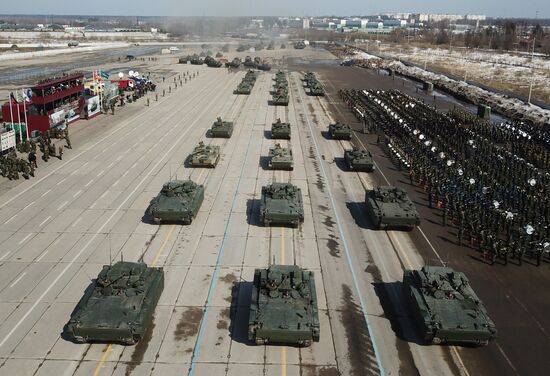 Rehearsal of Victory Day Military Parade