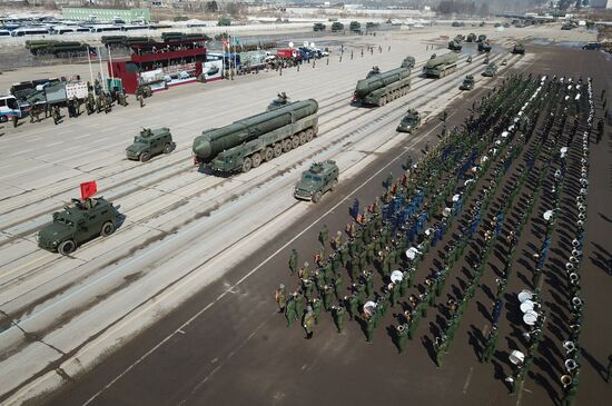 Rehearsal of Victory Day Military Parade