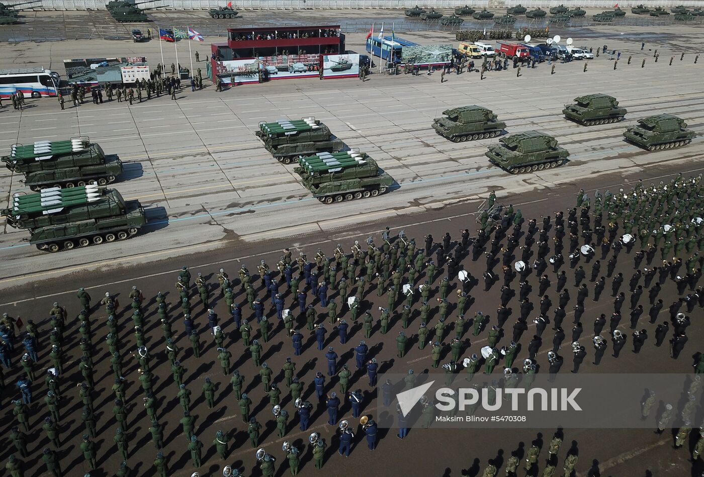 Rehearsal of Victory Day Military Parade
