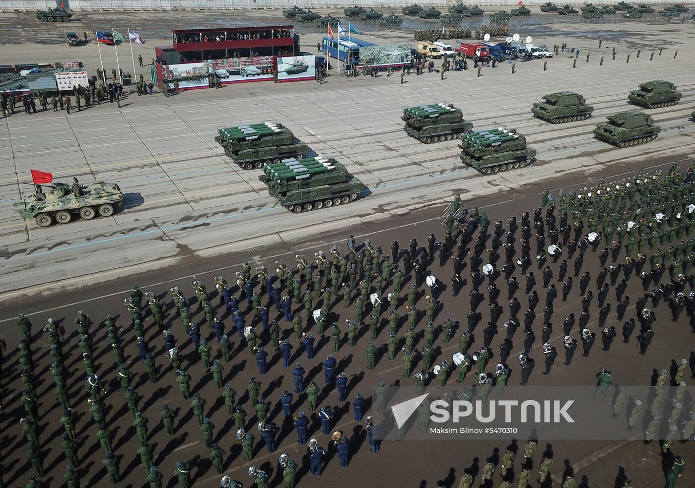 Rehearsal of Victory Day Military Parade
