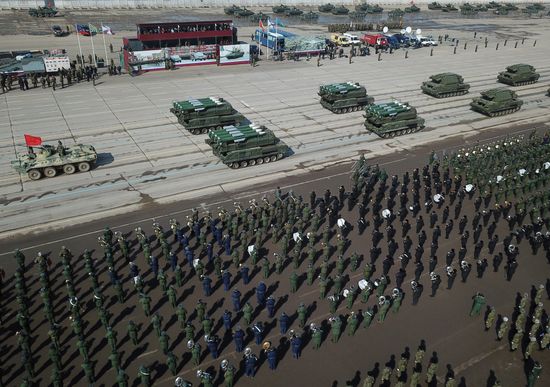 Rehearsal of Victory Day Military Parade