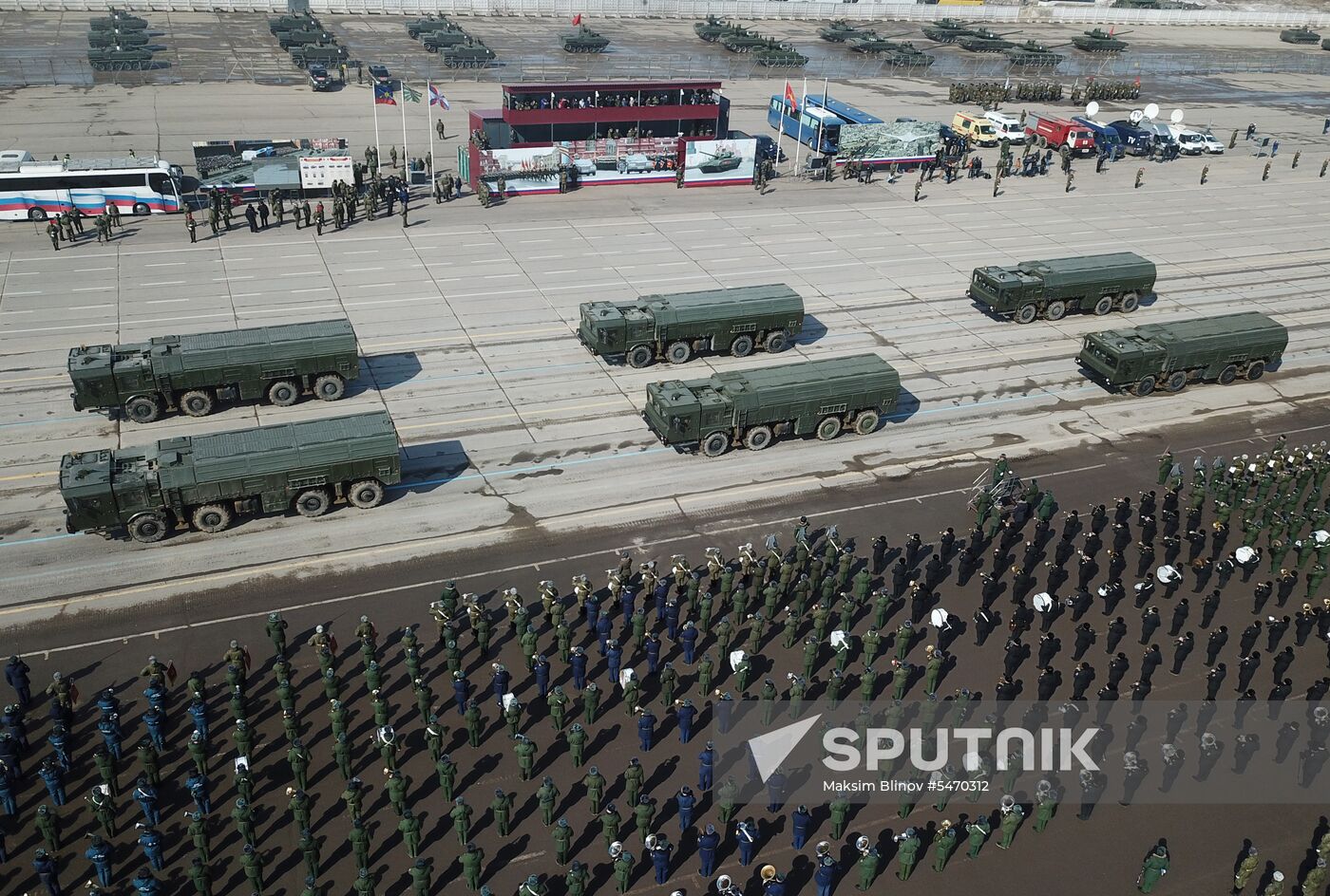 Rehearsal of Victory Day Military Parade