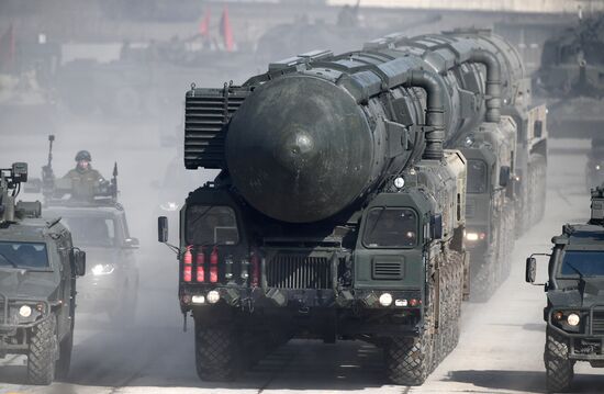 Rehearsal of Victory Day Military Parade