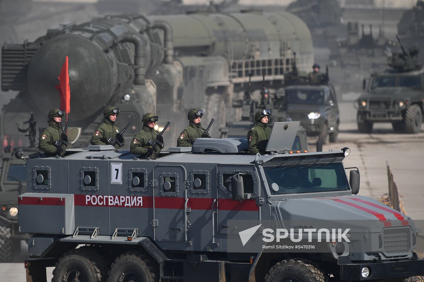 Rehearsal of Victory Day Military Parade