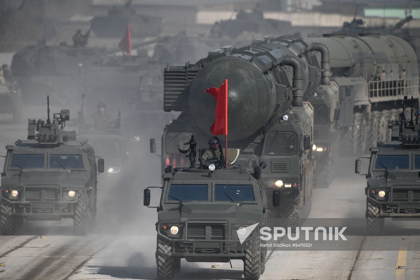 Rehearsal of Victory Day Military Parade