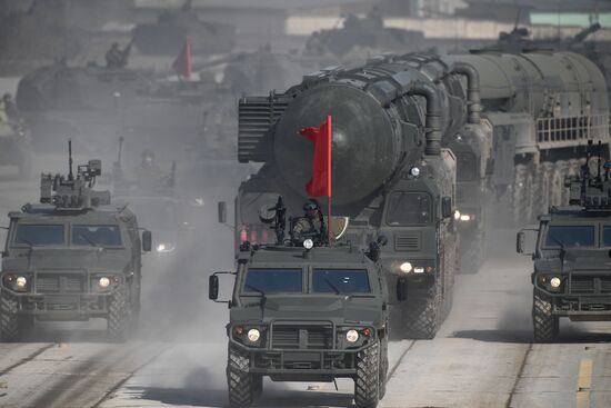 Rehearsal of Victory Day Military Parade