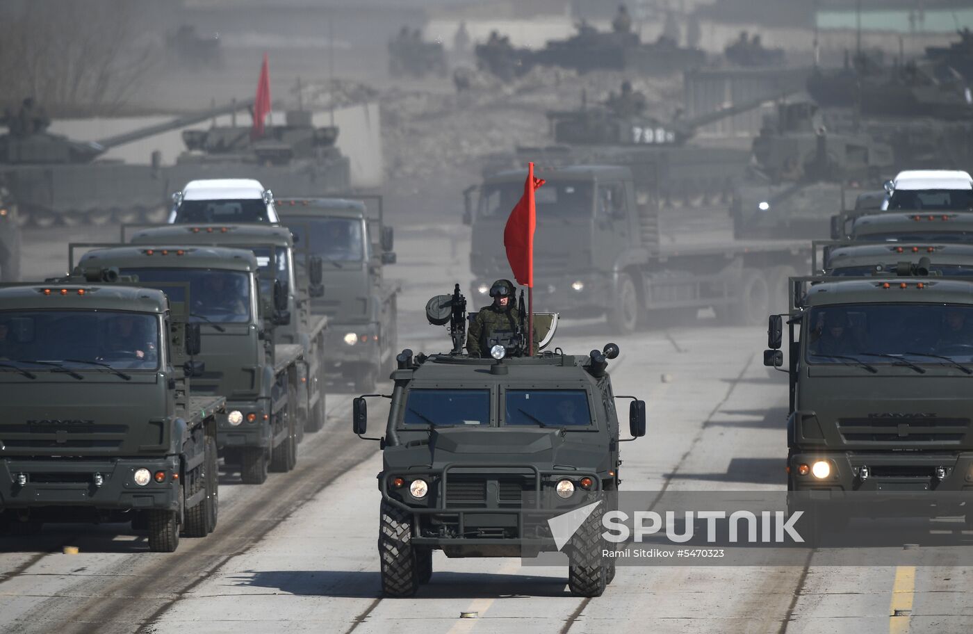 Rehearsal of Victory Day Military Parade
