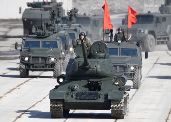 Rehearsal of Victory Day Military Parade