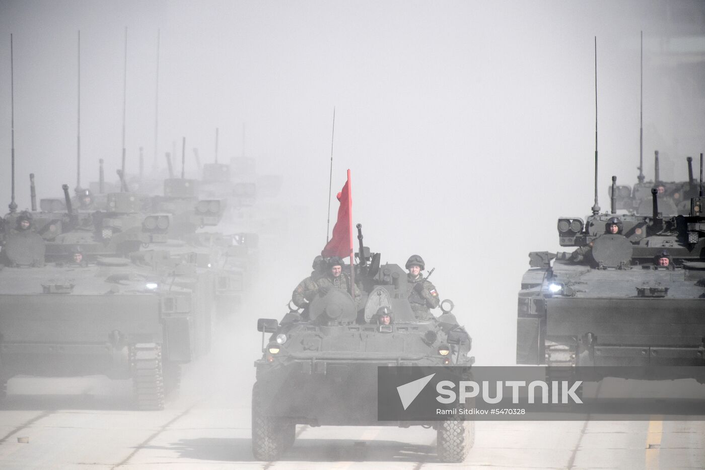 Rehearsal of Victory Day Military Parade