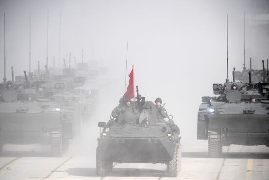 Rehearsal of Victory Day Military Parade