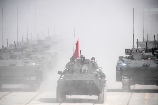 Rehearsal of Victory Day Military Parade