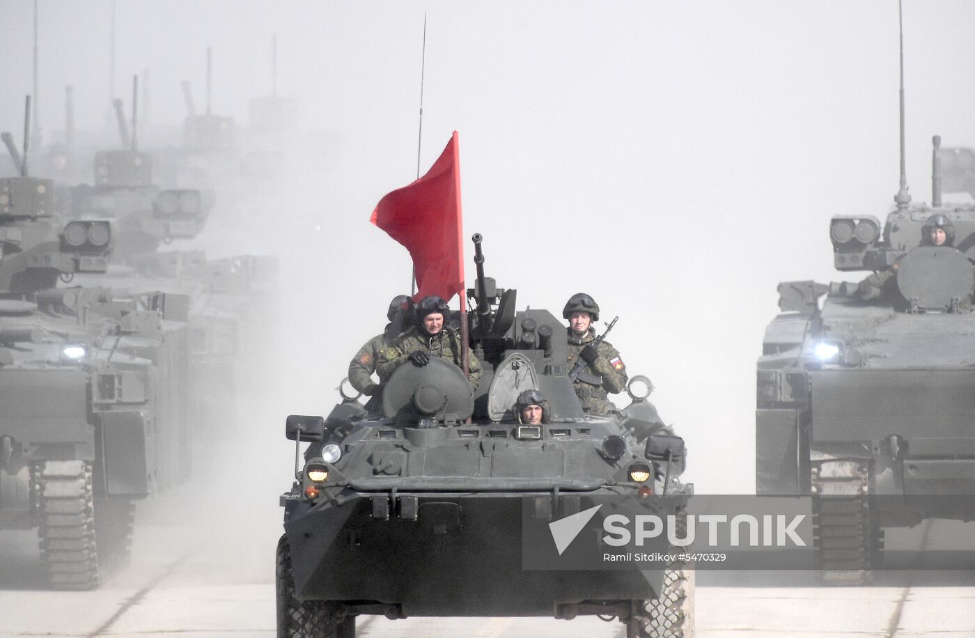 Rehearsal of Victory Day Military Parade