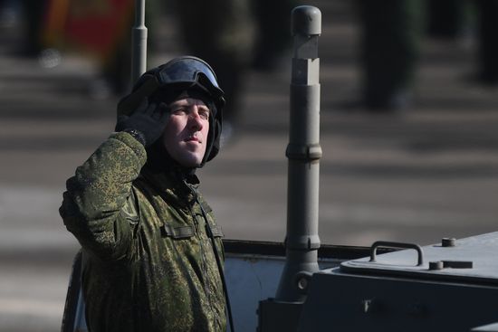 Rehearsal of Victory Day Military Parade