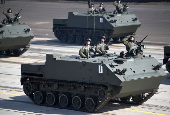 Rehearsal of Victory Day Military Parade