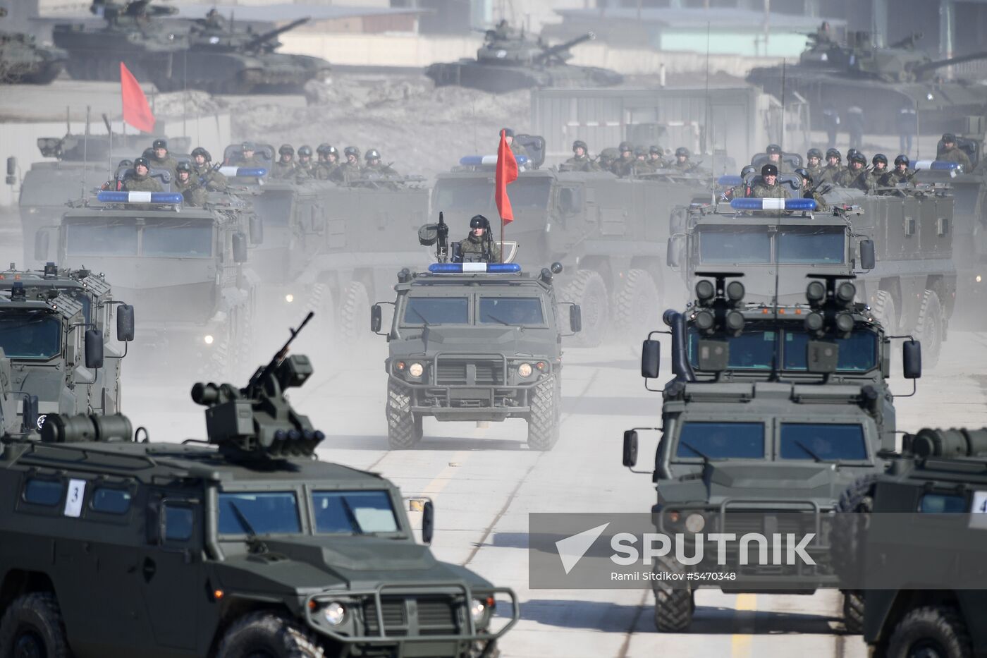 Rehearsal of Victory Day Military Parade