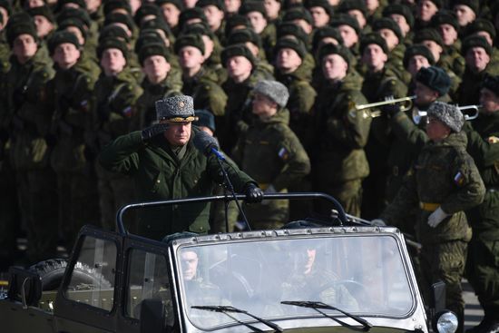 Rehearsal of Victory Day Military Parade