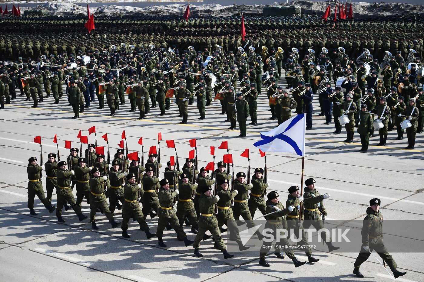 Rehearsal of Victory Day Military Parade