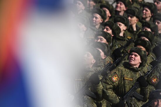 Rehearsal of Victory Day Military Parade