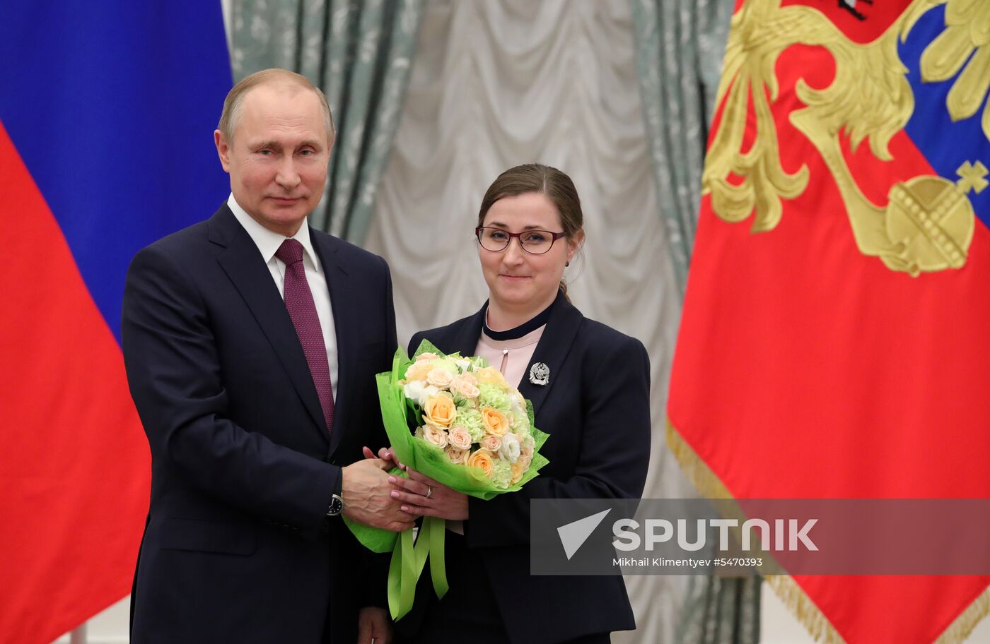 President Vladimir Putin presents presidential prizes to young culture professionals and for writing and art for children