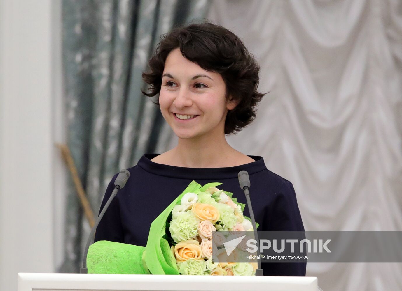 President Vladimir Putin presents presidential prizes to young culture professionals and for writing and art for children