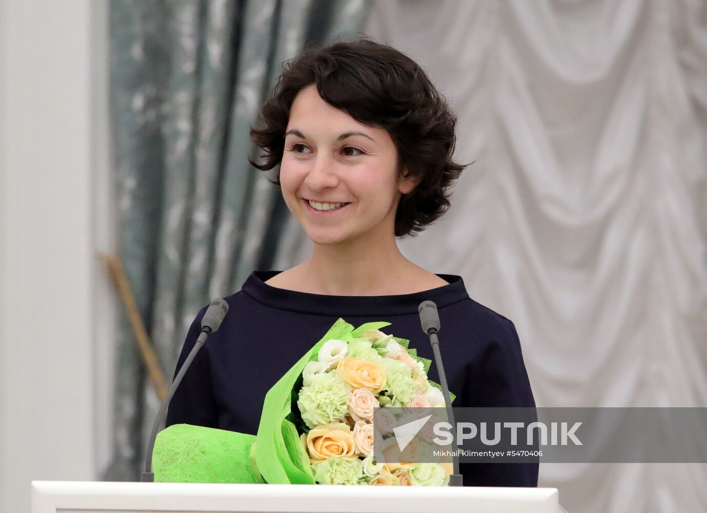 President Vladimir Putin presents presidential prizes to young culture professionals and for writing and art for children