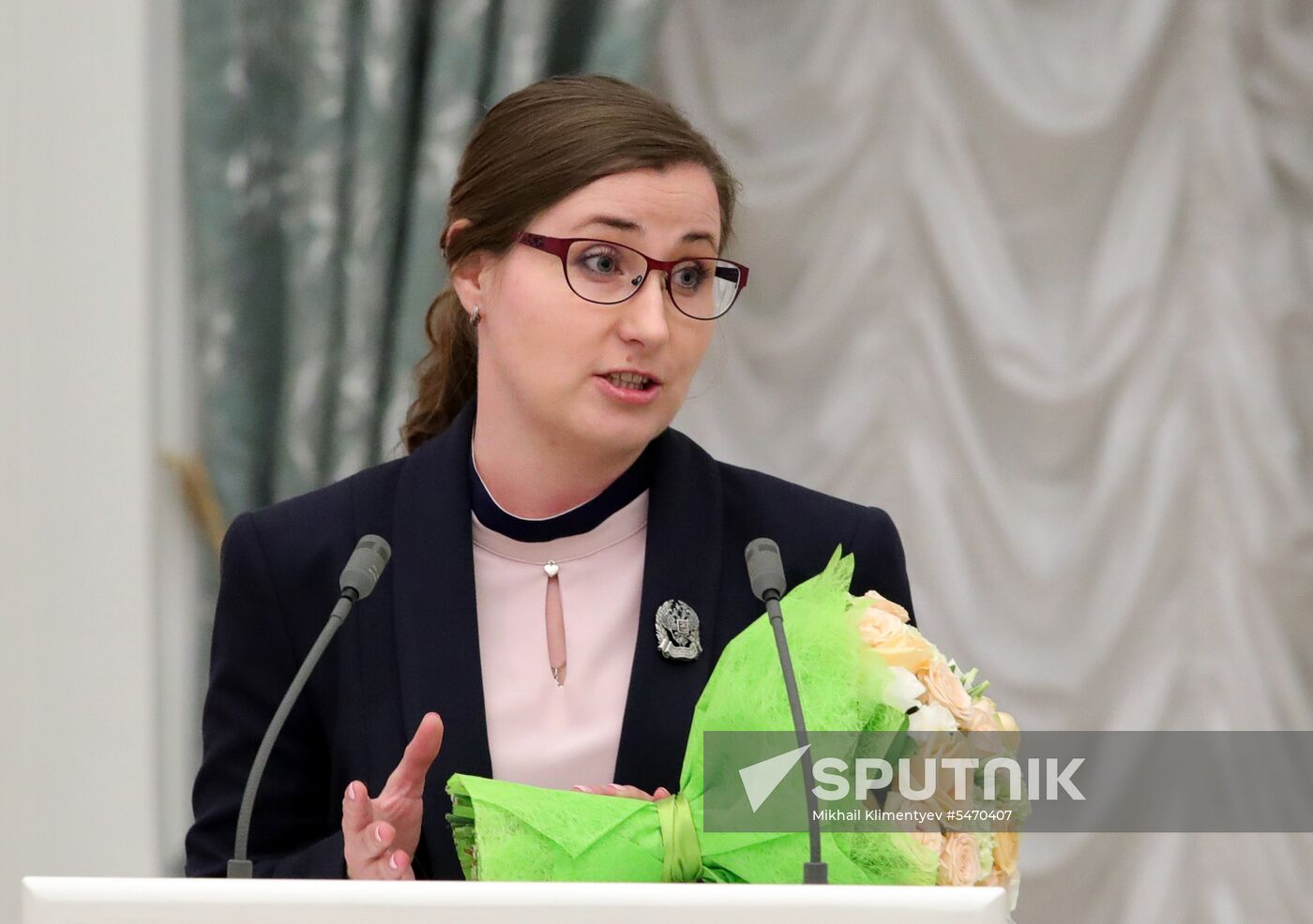 President Vladimir Putin presents presidential prizes to young culture professionals and for writing and art for children