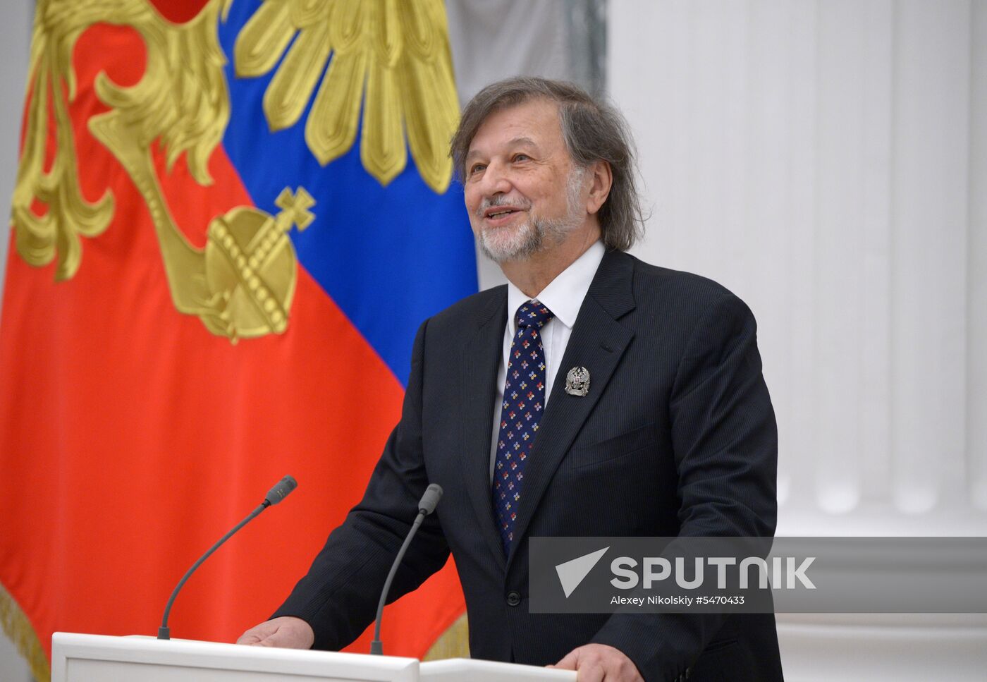 President Vladimir Putin presents presidential prizes to young culture professionals and for writing and art for children