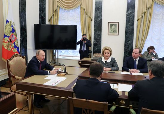 President Vladimir Putin holds Security Council meeting