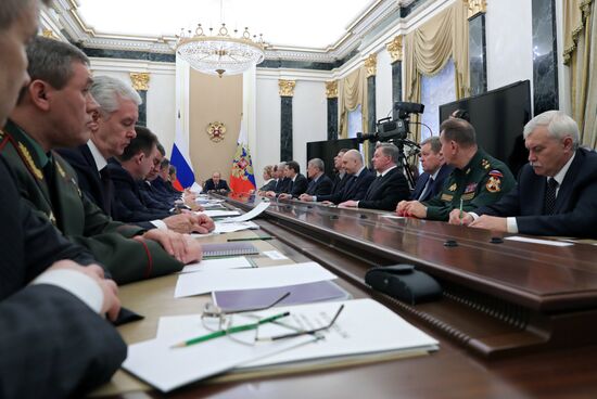 President Vladimir Putin holds Security Council meeting