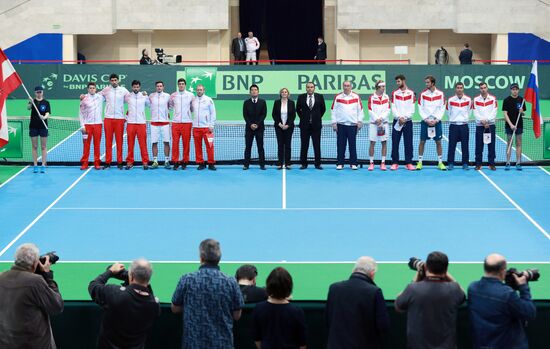 Tennis. Davis Cup. Russia vs. Austria. Day one