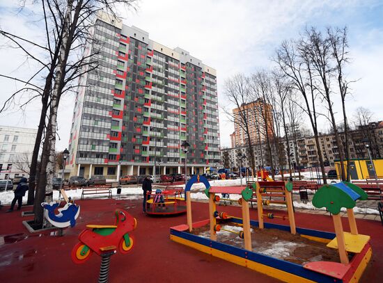 Apartment building for participants in Moscow relocation program