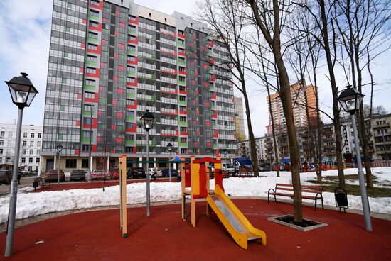 Apartment building for participants in Moscow relocation program