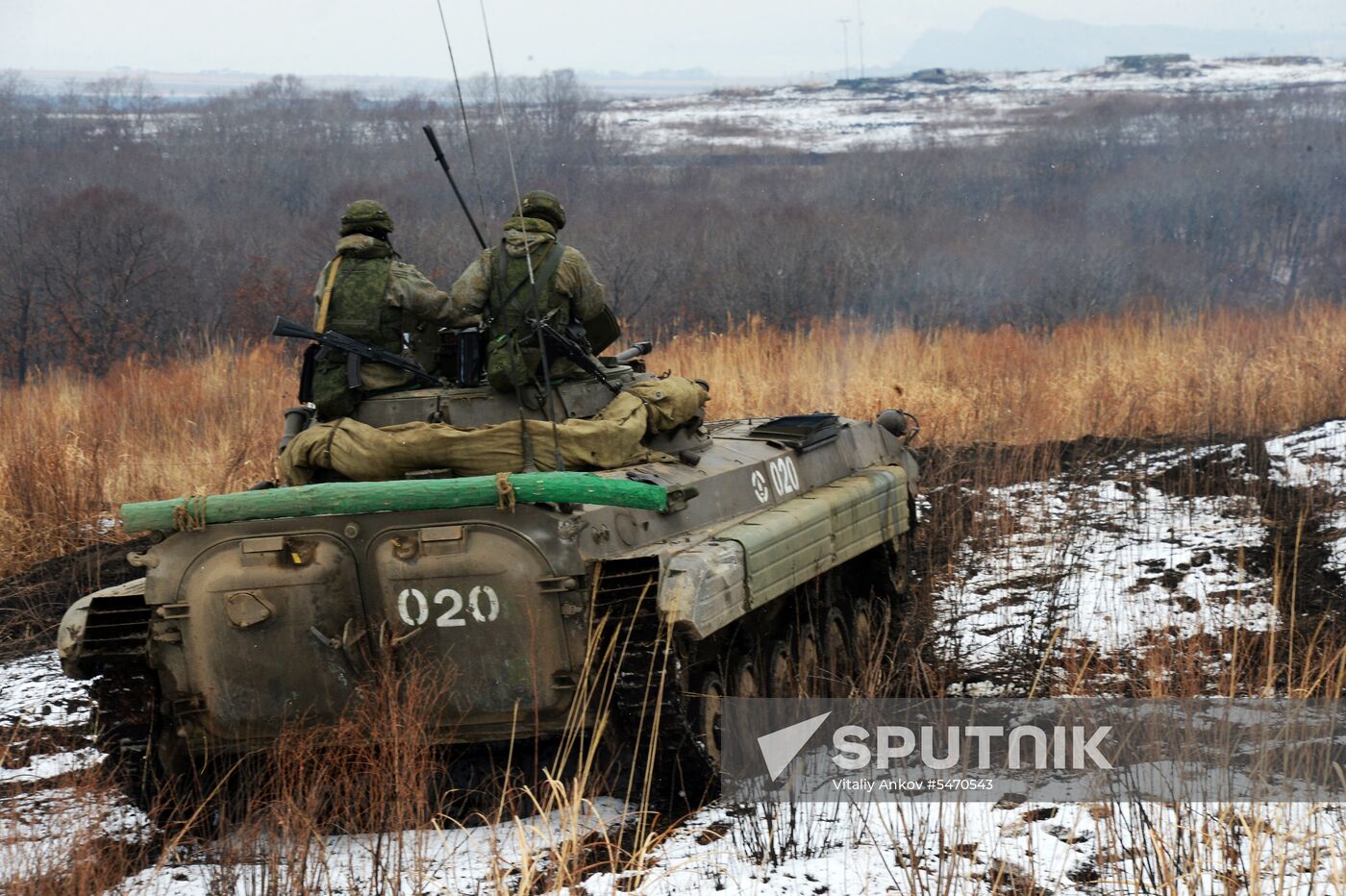 Tactical exercise of Pacific Fleet's marines