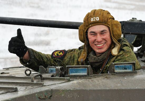 Tactical exercise of Pacific Fleet's marines
