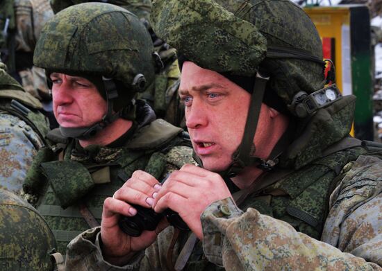 Tactical exercise of Pacific Fleet's marines