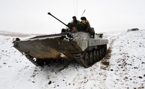 Tactical exercise of Pacific Fleet's marines