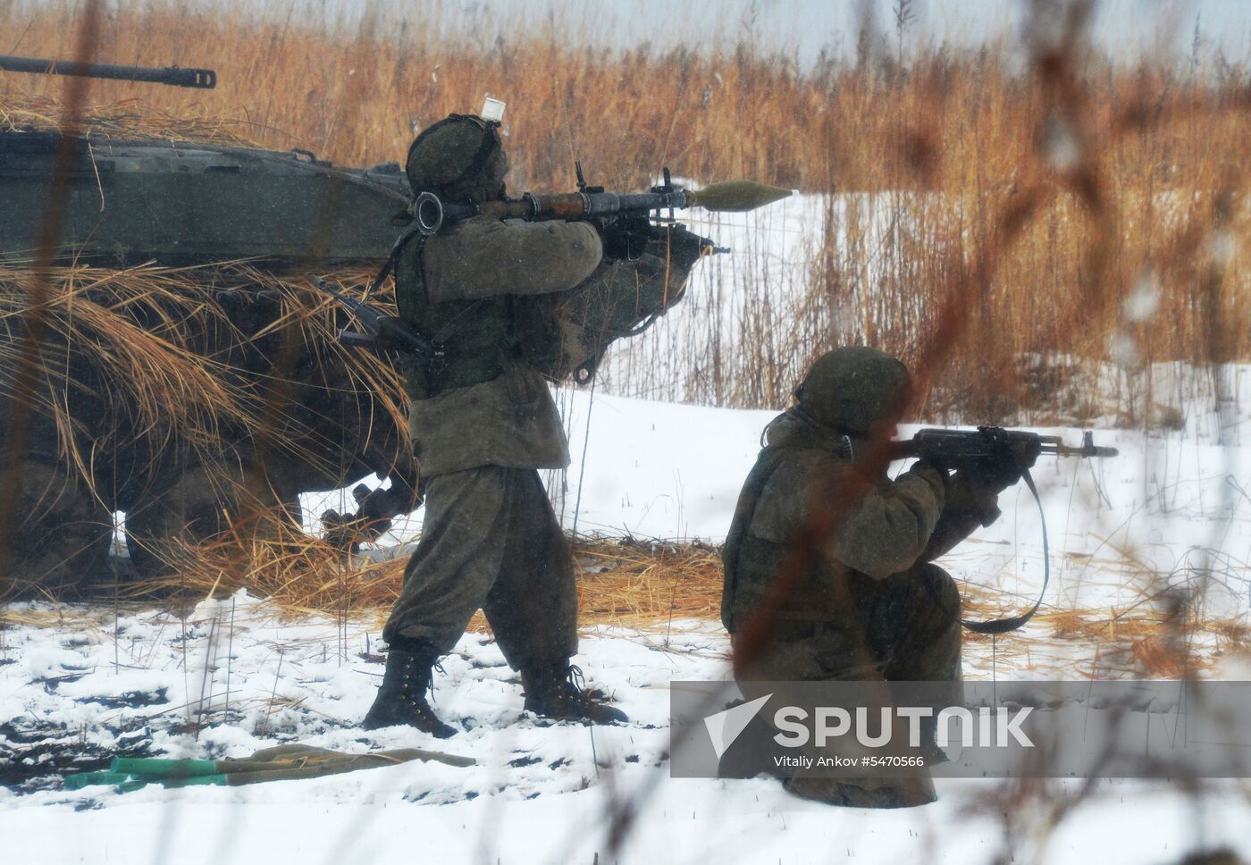 Tactical exercise of Pacific Fleet's marines