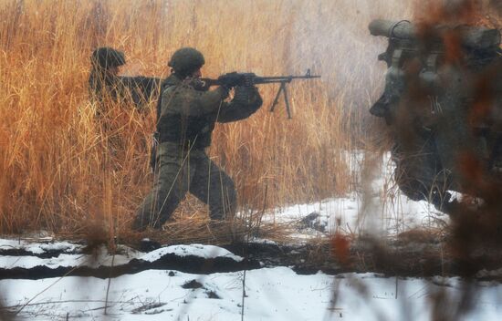 Tactical exercise of Pacific Fleet's marines