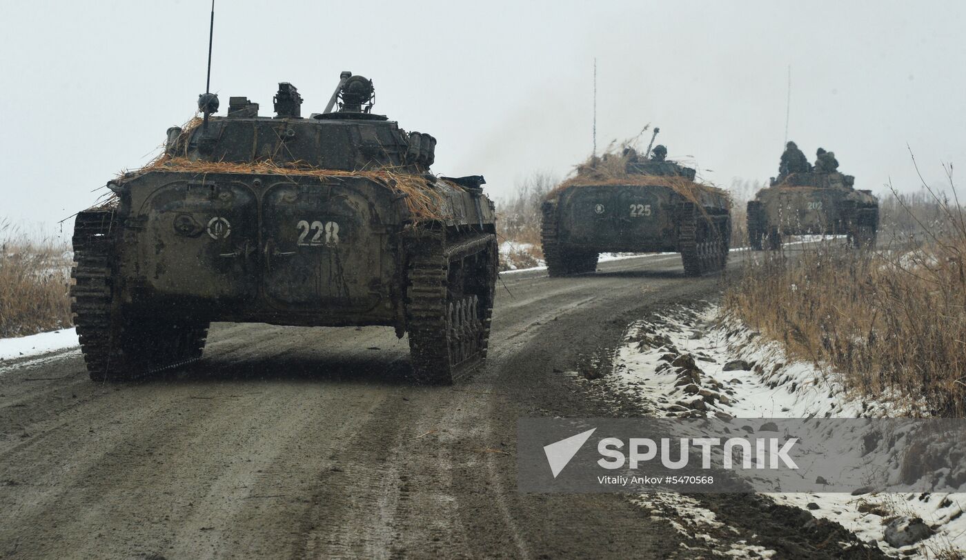 Tactical exercise of Pacific Fleet's marines