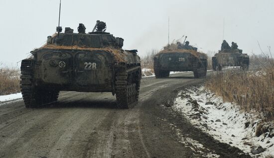 Tactical exercise of Pacific Fleet's marines