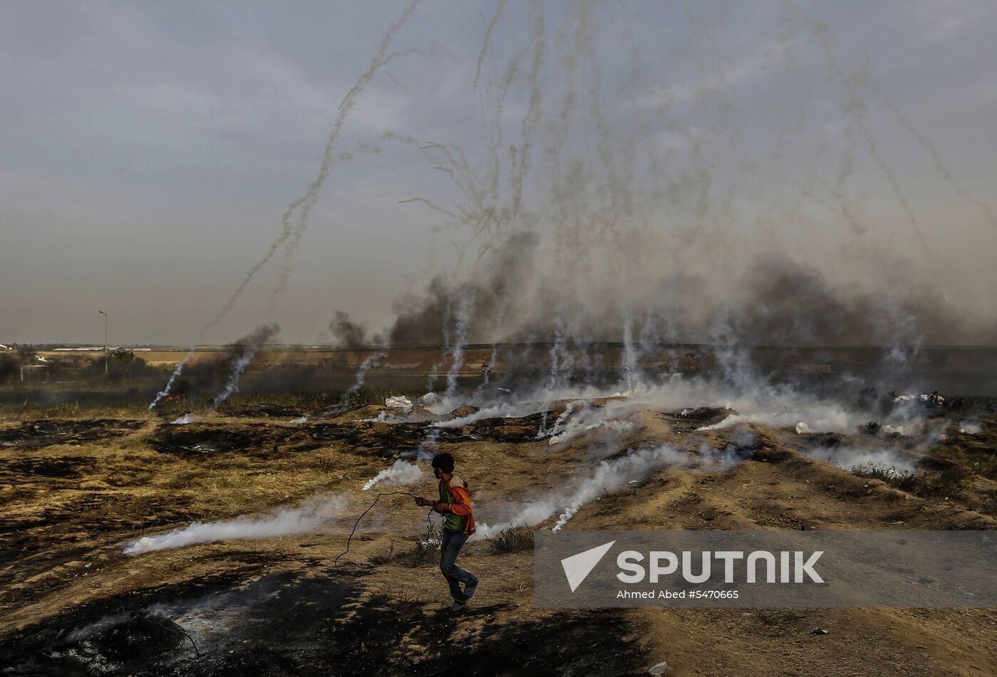 Protests on Gaza Strip's border with Israel