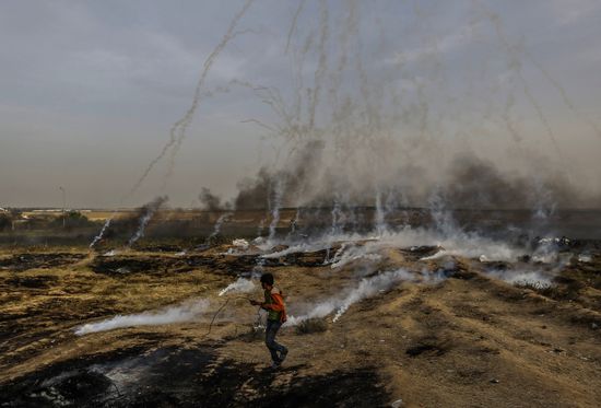 Protests on Gaza Strip's border with Israel